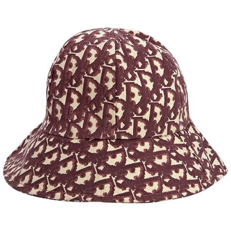 christian dior bucket hat red